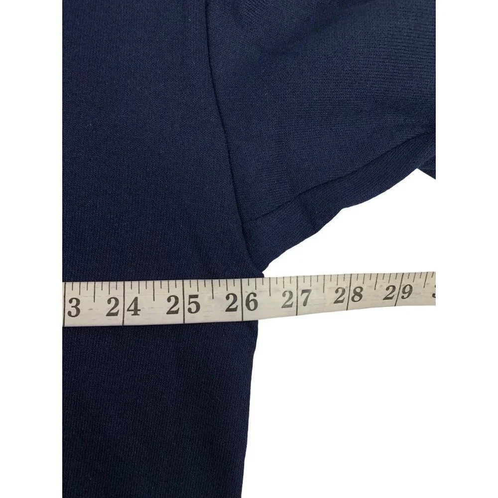 Jerzees Women's Navy Blue Granny Sweater - Picture 4 of 6